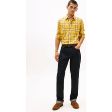 Tommy Hilfiger Sarı Erkek Kareli Gömlek MW0MW417160RD_SLUB Twıll Check Rlx