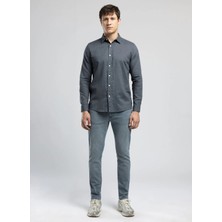 Lee Cooper Regular Fit Indigo Erkek Gömlek 262 Lcm 241002 Ketsa Indigo