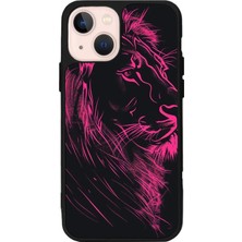 iPhone 15 Plus Uyumlu Aslan Tasarımlı Glossy Premium Kılıf