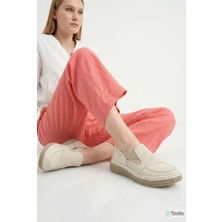 Mammamia Kadın Bağcıksız Hakiki Deri Yürüyüş Özellikli Otopedik Günlük  Ayakkabı M27YA/3945