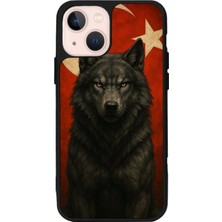 iPhone 15 Uyumlu Bozkurt Tasarımlı Glossy Premium Kılıf