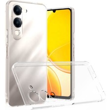Case World Caseworld Vivo Y04 ile Uyumlu Kapak Kamera Korumalı Süper Silikon Şeffaf Kılıf