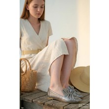 Mammamia Kadın Bağcıksız Hakiki Deri Şık Klasik Günlük  Babet/ayakkabı M27YA/265