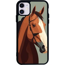 iPhone 11 Uyumlu At Horse Tasarımlı Glossy Premium Kılıf