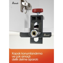 Hands Kapak Konumlandırma ve Bas Aç Yuvası Delme Aparatı