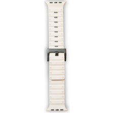 Lims Store Newface Apple Watch 42MM Magnus Mıknatıslı Silikon Kordon - Yıldız Işığı