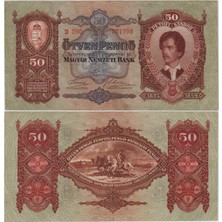 Banknoting Macaristan 50 Pengö 1932 Çok Çok Temiz.