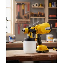 Kablosuz Püskürtme Tabanca Yüksek Performanslı Ev ve Atölye Kullanımı - KR0025-5N4YH7