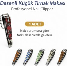 Paxteks Profesyonel Küçük Tırnak Makası Desenli Nail Clipper 1 Adet