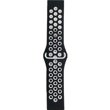 Lims Store Newface Watch 22MM Spor Delikli Kordon - Siyah-Beyaz