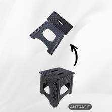 Vizka Küçük Boy Katlanır Tabure , Plastik Balıkçı ve Kamp Taburesi Gri