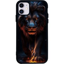 iPhone 11 Uyumlu Aslan Tasarımlı Glossy Premium Kılıf