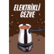 Fantastik Store Çelik Kahve Makinesi Cezve 800 Watt Paslanmaz Çelik Türk Kahvesi Makinesi - Lisinya