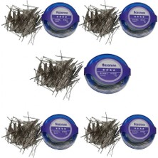 Nazarone Paslanmaz Çelik Toplu Iğne 5 Li Set - 20 gr x 5 Adet Süngerli Kutu 0.60X32 mm