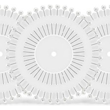 Nazarone 3'lü Set Disket Toplu Iğne Beyaz (Viva Başlı)