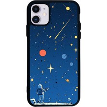 iPhone 11 Uyumlu Uzay Tasarımlı Glossy Premium Kılıf