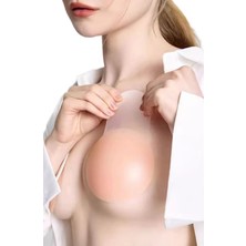 Caş Dekorasyon Şeffaf Yapışkanlı Silikon Göğüs Ucu Gizleyici