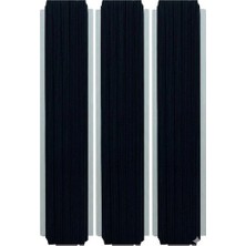 Tek-İş 3 Adet No: 2 Siyah Yassı Lastik - 10 Metre (Süper Kalite)