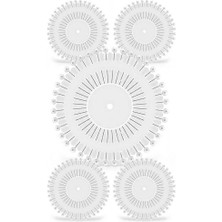 Nazarone 5'li Set Disket Toplu Iğne Beyaz (Viva Başlı)