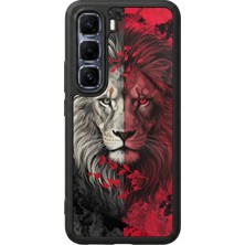 Infinix Hot 60 Pro Plus Uyumlu Aslan Tasarımlı Glossy Premium Kılıf