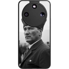 Honor Magic 8 Lite Uyumlu Mustafa Kemal Ataturk Tasarımlı Glossy Premium Kılıf