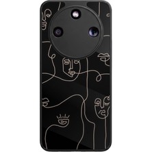 Honor Magic 8 Lite Uyumlu Line Art Tasarımlı Glossy Premium Kılıf
