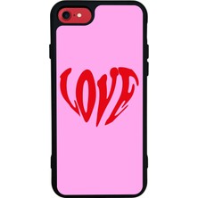iPhone 7 Uyumlu Kalp Love Tasarımlı Glossy Premium Kılıf