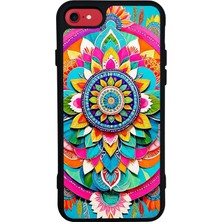 iPhone 8 Uyumlu Mandala Tasarımlı Glossy Premium Kılıf