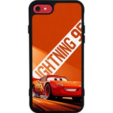 iPhone 8 Uyumlu Şimsek Mcqueen Tasarımlı Glossy Premium Kılıf