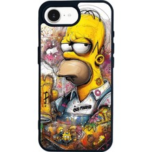 iPhone 16E Uyumlu The Simpsons Tasarımlı Glossy Premium Kılıf