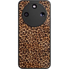 Honor Magic 8 Lite Uyumlu Leopar Tasarımlı Glossy Premium Kılıf