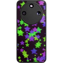 Honor Magic 8 Lite Uyumlu Retro Yildizlar Tasarımlı Glossy Premium Kılıf
