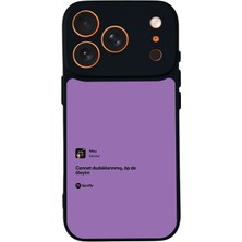 iPhone 17 Pro Max Uyumlu Sarki Sozleri Tasarımlı Glossy Premium Kılıf