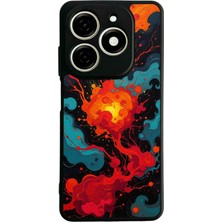 Tecno Spark 20 Uyumlu Abstract Tasarımlı Glossy Premium Kılıf