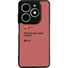 Tecno Spark 20 Uyumlu Sarki Sozleri Tasarımlı Glossy Premium Kılıf