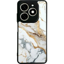 Tecno Spark 20C Uyumlu Mermer Marble Tasarımlı Glossy Premium Kılıf