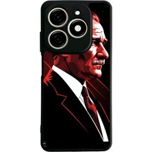 Infinix Smart 8 Pro Uyumlu Mustafa Kemal Ataturk Tasarımlı Glossy Premium Kılıf