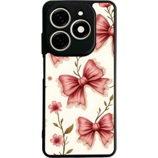 Tecno Spark 20C Uyumlu Kurdele Tasarımlı Glossy Premium Kılıf