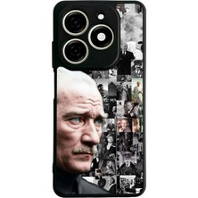Tecno Spark 20C Uyumlu Mustafa Kemal Ataturk Tasarımlı Glossy Premium Kılıf