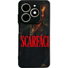 Tecno Spark 20C Uyumlu Scarface Tasarımlı Glossy Premium Kılıf