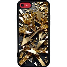 Bg Aksesuar iPhone 7 Uyumlu Mermer Marble Tasarımlı Glossy Premium Kılıf