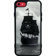 Bg Aksesuar iPhone 7 Uyumlu Korsan Tasarımlı Glossy Premium Kılıf