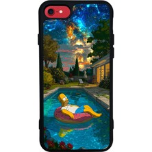 Bg Aksesuar iPhone 7 Uyumlu The Simpsons Tasarımlı Glossy Premium Kılıf