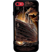 Bg Aksesuar iPhone Se Uyumlu Korsan Tasarımlı Glossy Premium Kılıf