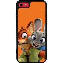 Bg Aksesuar iPhone 7 Uyumlu Zootropolis Tasarımlı Glossy Premium Kılıf