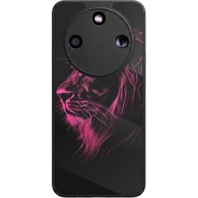 Honor Magic 8 Lite Uyumlu Aslan Tasarımlı Glossy Premium Kılıf