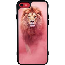 iPhone 8 Uyumlu Aslan Tasarımlı Glossy Premium Kılıf