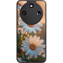 Bg Aksesuar Honor Magic 8 Lite Uyumlu Cicek Tasarımlı Glossy Premium Kılıf