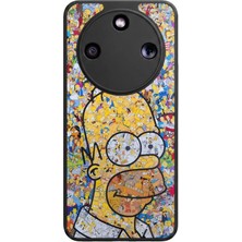 Bg Aksesuar Honor Magic 8 Lite Uyumlu The Simpsons Tasarımlı Glossy Premium Kılıf
