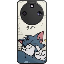 Bg Aksesuar Honor Magic 8 Lite Uyumlu Tom And Jerry Tasarımlı Glossy Premium Kılıf